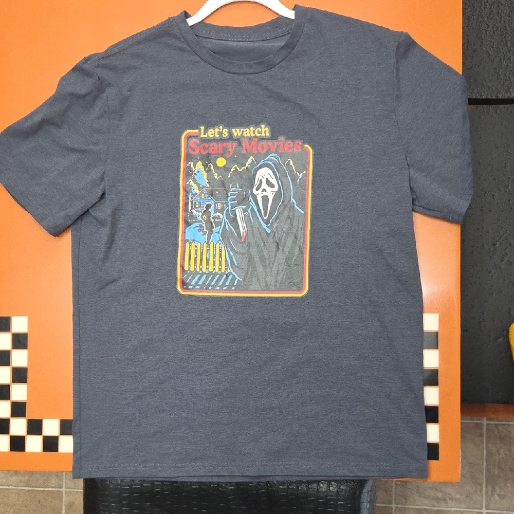 Scary Movies Graphic Tee - Charcoal